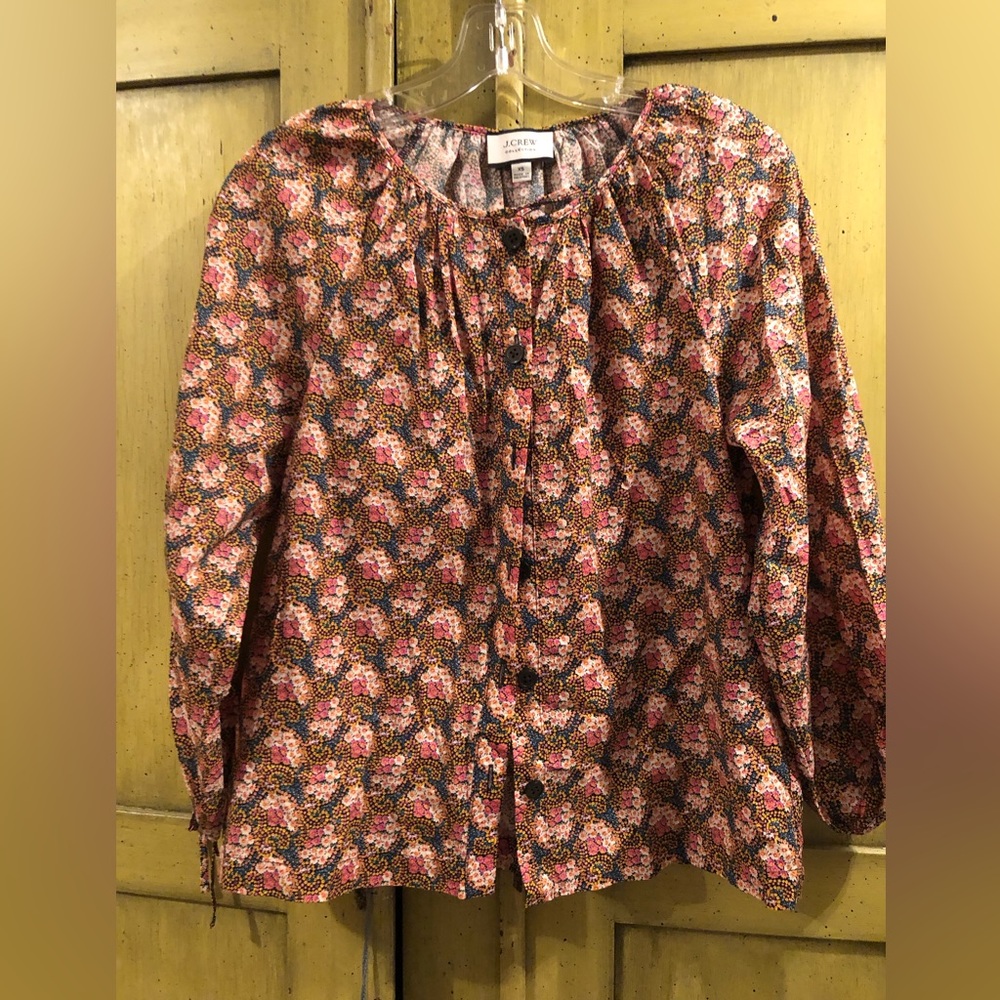 J. Crew Collection printed blouse